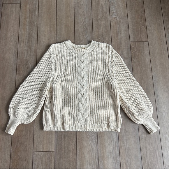 Sezane Jazz Jumper Fisherman Cotton Sweater - Picture 3 of 9